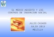 EL MEDIO ABIERTO Y LOS CENTROS DE INSERCION SOCIAL JULIO CASADO JULIO 2013 MELILLA