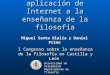Universidad de Valladolid Departamento de filosofía Reflexiones sobre la aplicación de Internet a la enseñanza de la filosofía I Congreso sobre la enseñanza