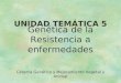 Genética de la Resistencia a enfermedades UNIDAD TEMÁTICA 5 Cátedra Genética y Mejoramiento Vegetal y Animal
