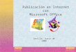 Sevilla, junio de 2004 SalirIniciar Publicación en Internet con Microsoft Office