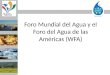 Foro Mundial del Agua y el Foro del Agua de las Américas (WFA)