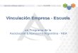 Vinculación Empresa - Escuela un Programa de la Asociación Empresaria Argentina - AEA