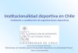 1 Institucionalidad deportiva en Chile Ambiente y constitución de organizaciones deportivas Elementos de Gestión para el Desarrollo Deportivo y la Actividad