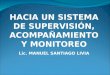 HACIA UN SISTEMA DE SUPERVISIÓN, ACOMPAÑAMIENTO Y MONITOREO Lic. MANUEL SANTIAGO LIVIA