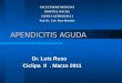 Apendicitis Aguda. Teorico.ciclipa 2. Marzo 2011