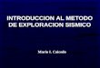 INTRODUCCION AL METODO DE EXPLORACION SISMICO Mario I. Caicedo