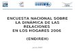 ENCUESTA NACIONAL SOBRE LA DINÁMICA DE LAS RELACIONES EN LOS HOGARES 2006 (ENDIREH) Junio 2007