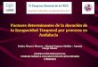 Factores determinantes de la duración de la Incapacidad Temporal por procesos en Andalucía Esther Álvarez Theurer – Manuel Vaquero Abellán – Antonio Llergo