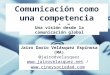 Comunicación como una competencia gerencial... Una visión desde la comunicación global Jairo Darío Velásquez Espinosa (MA) @jairodvelasquez 