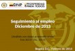 Seguimiento al empleo Diciembre de 2013 (Análisis con datos promedio anual Ene 2013– Dic. 2013) Bogotá D.C., Febrero de 2014