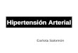 Hipertensión Arterial Carlota Salomón. DEFINICION Enfermedad crónica, sistémica, que se produce cuando las cifras promedio de Presión Arterial Sistólica