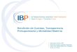Rendición de Cuentas, Transparencia Presupuestaria y Mortalidad Materna Manuela Garza, IBP Reunión Anual Comité Promotor para una Maternidad sin Riesgos