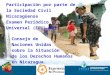 Participación por parte de la Sociedad Civil Nicaragüense Examen Periódico Universal (EPU) del Consejo de Naciones Unidas sobre la Situación de los Derechos