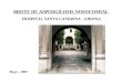BROTE DE ASPERGILOSIS NOSOCOMIAL HOSPITAL SANTA CATERINA - GIRONA Mayo - 2000