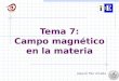 Tema 7: Campo magnético en la materia Joaquín Mur Amada