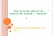 INSTITUCIÓN EDUCATIVA SEBASTIÁN SÁNCHEZ “INSESAN” Proyecto Pedagógico de Aula