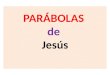 PARÁBOLAS de Jesús. Crucificado por contar parábolas…