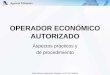 Dependencia Regional de Aduanas e II.EE. de Cataluña OPERADOR ECONÓMICO AUTORIZADO Aspectos prácticos y de procedimiento