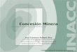 Concesión Minera “Calidad y eficiencia al servicio de la Minería” Juan Francisco Baldeón Ríos Catedrático de Derecho Minero en la Facultad de Derecho y