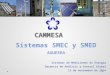Sistemas de Mediciones de Energía Gerencia de Análisis y Control Global 13 de noviembre de 2014 CAMMESACAMMESA Sistemas SMEC y SMED AGUEERA