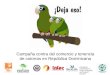 Campaña contra del comercio y tenencia de cotorras en República Dominicana CROWDER-MESSERSMITH FUND/ AUDUBON NATURALIST SOCIETY