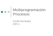 Multiprogramación Procesos Cecilia Hernández 2007-1