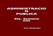 ADMINISTRACIONPUBLICA 4ta. Semana 2009 Prof. Gandarillas