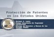 Protección de Patentes en los Estados Unidos Michael G. Lewis Primer Secretario de Propiedad Intelectual Oficina de Patentes y Marcas de los Estados Unidos