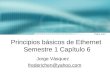 Principios básicos de Ethernet Semestre 1 Capítulo 6 Jorge Vásquez frederichen@yahoo.com