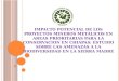 IMPACTO POTENCIAL DE LOS PROYECTOS MINEROS METÁLICOS EN AREAS PRIORITARIAS PARA LA CONSERVACION EN CHIAPAS: ESTUDIO SOBRE LAS AMENAZAS A LA BIODIVERSIDAD