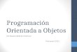 Programación Orientada a Objetos MC Beatriz Beltrán Martínez Primavera 2015