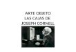 ARTE OBJETO LAS CAJAS DE JOSEPH CORNELL. Joseph Cornell nació el 24 de diciembre de 1903 en Nueva York. Después de su acercamiento al surrealismo, comienza