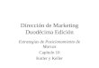 Dirección de Marketing Duodécima Edición Estrategias de Posicionamiento de Marcas Capítulo 10 Kotler y Keller
