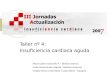III Jornadas de Actualización en Insuficiencia Cardiaca Taller nº 4: Insuficiencia cardiaca aguda Álvaro Cecilio Irazola (M.I.R. - Medicina Interna) Emilia