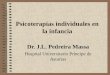 Psicoterapias individuales en la infancia Dr. J.L. Pedreira Massa Hospital Universitario Príncipe de Asturias