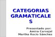 CATEGORIAS GRAMATICALES Presentado por: Amira Carvajal Martha Rocío Sánchez Bogotá, Agosto 23-2011