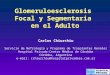 Glomeruloesclerosis Focal y Segmentaria en el Adulto Carlos Chiurchiu Servicio de Nefrología y Programa de Trasplantes Renales Hospital Privado-Centro
