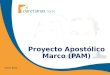 Proyecto Apostólico Marco (PAM) Enero 2015. Nuestra misión apostólica hoy "Quiero dirigirme a los fieles cristianos para invitarlos a una nueva etapa
