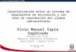 Caracterización entre un sistema de Seguimiento de Asistencia y las tasa de reprobación del alumno universitario Elvio Manuel Tapia Sepúlveda Proyecto