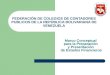 FEDERACIÓN DE COLEGIOS DE CONTADORES PUBLICOS DE LA REPÚBLICA BOLIVARIANA DE VENEZUELA Marco Conceptual para la Preparación y Presentación de Estados Financieros