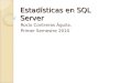 Estadísticas en SQL Server Rocío Contreras Águila, Primer Semestre 2010
