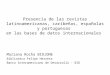 Presencia de las revistas latinoamericanas, caribeñas, españolas y portuguesas en las bases de datos internacionales Mariana Rocha BIOJONE Biblioteca Felipe