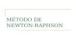 MÉTODO DE NEWTON-RAPHSON. Newton-Raphson Si el valor inicial de la raíz es Xi, se puede extender una tangente desde [Xi, f(Xi)]
