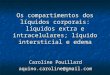 Os compartimentos dos líquidos corporais: líquidos extra e intracelulares; líquido intersticial e edema Caroline Pouillard aquino.caroline@gmail.com