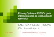 Física y Química 3º ESO: guía interactiva para la resolución de ejercicios ENERGÍA Y ELECTRICIDAD Circuitos eléctricos I.E.S. Élaios Departamento de Física