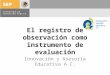 El registro de observación como instrumento de evaluación Innovación y Asesoría Educativa A.C