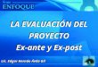 Evaluación Ex-ante y Ex-post de proyectos