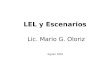 LEL y Escenarios Lic. Mario G. Oloriz Agosto 2004