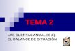 TEMA 2 LAS CUENTAS ANUALES (I): EL BALANCE DE SITUACIÓN