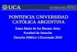 PONTIFICIA UNIVERSIDAD CATÓLICA ARGENTINA Santa María de los Buenos Aires Facultad de Derecho Derecho Público I-Doctorado 2010